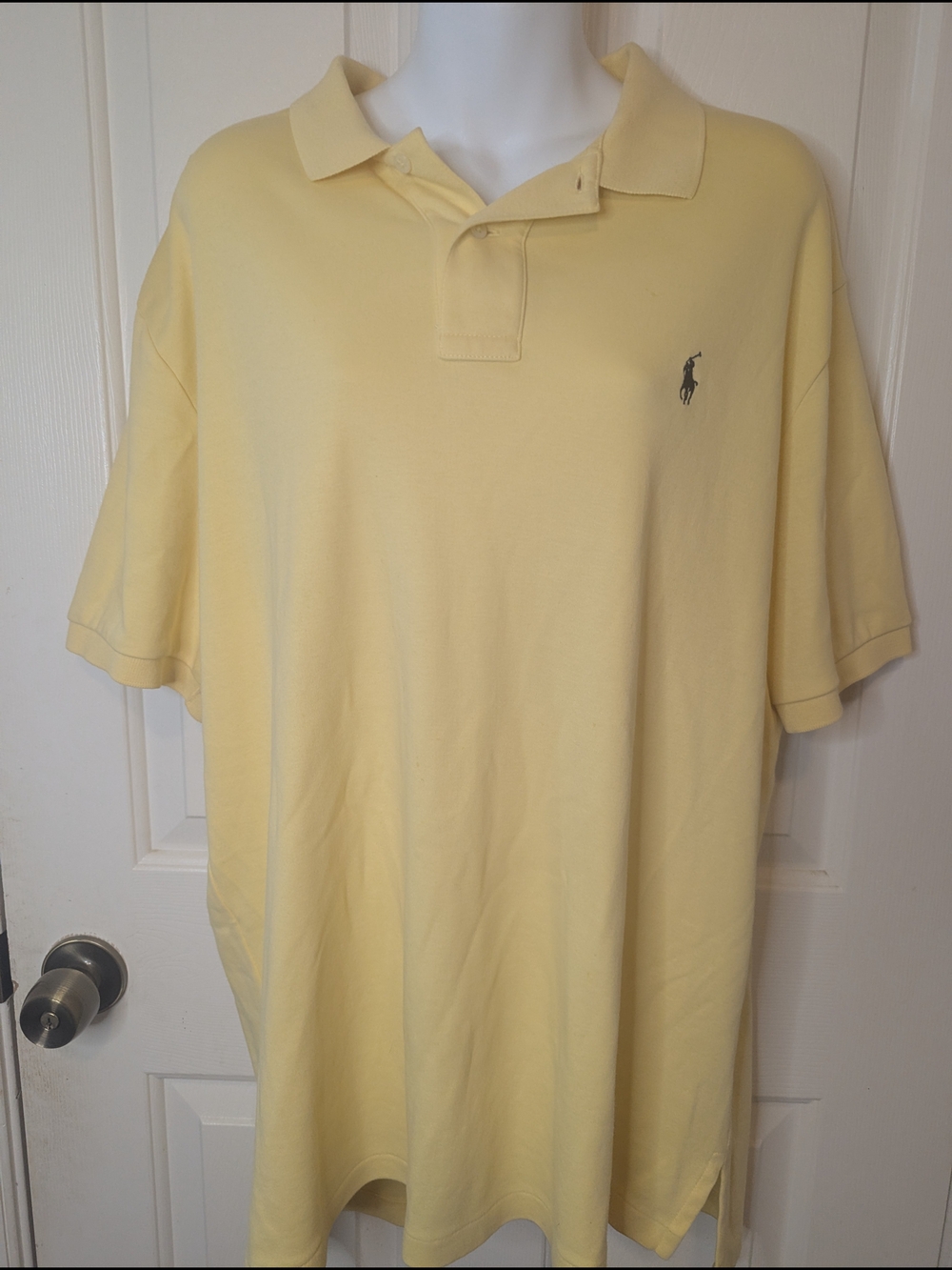 Polo by Ralph‎ Lauren Shirt L Rare Vintage Men Yellow Prep Embroidered Pony